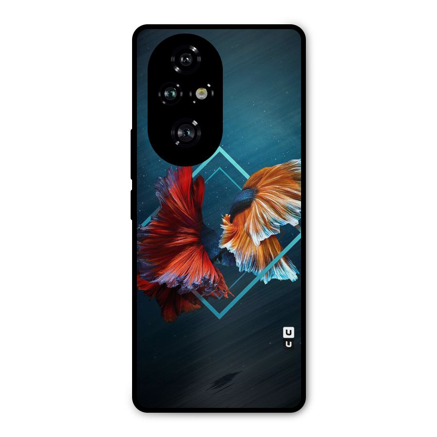 Butterfly Diamond Design Metal Back Case for Honor 200 Pro