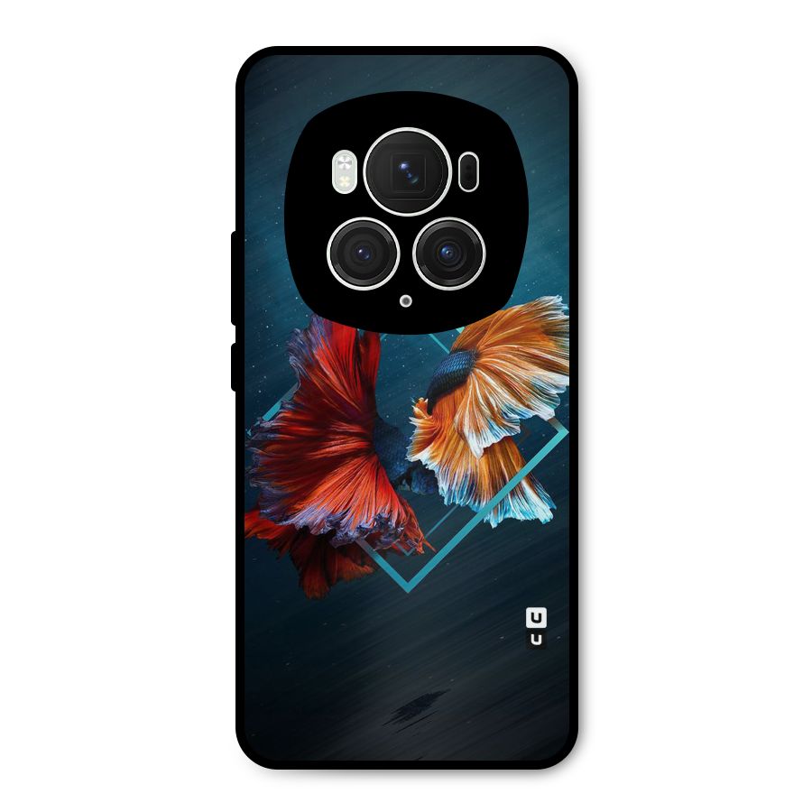 Butterfly Diamond Design Metal Back Case for Honor Magic6 Pro
