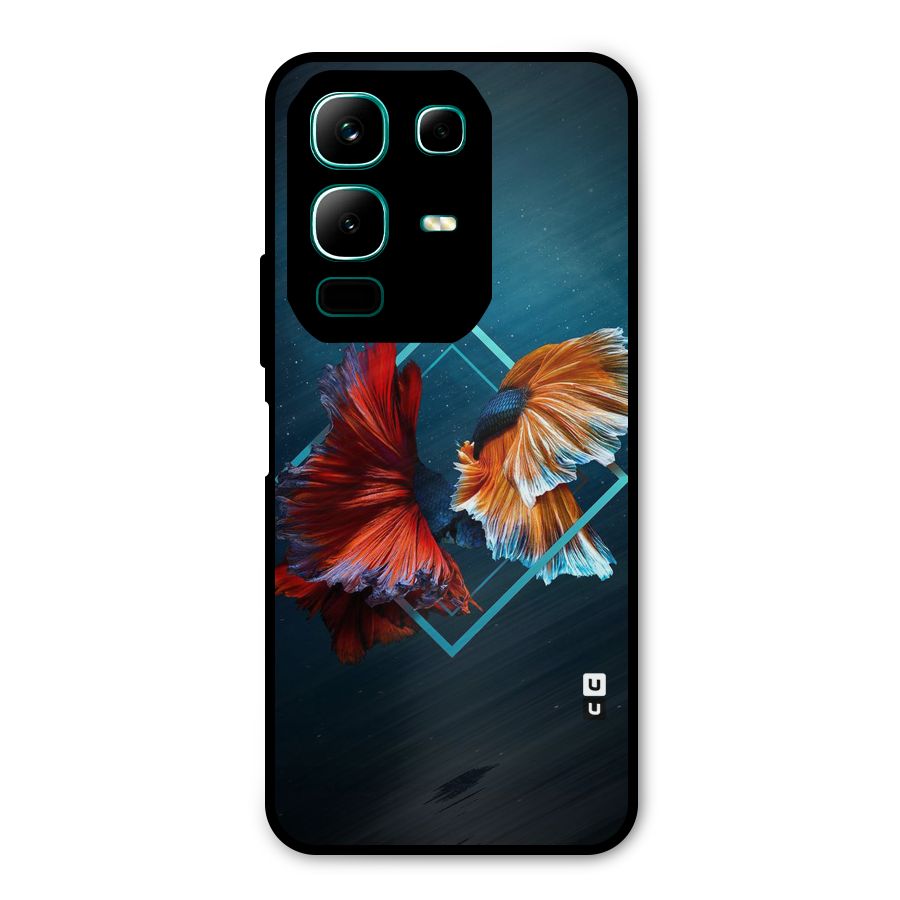 Butterfly Diamond Design Metal Back Case for Infinix Note 50x