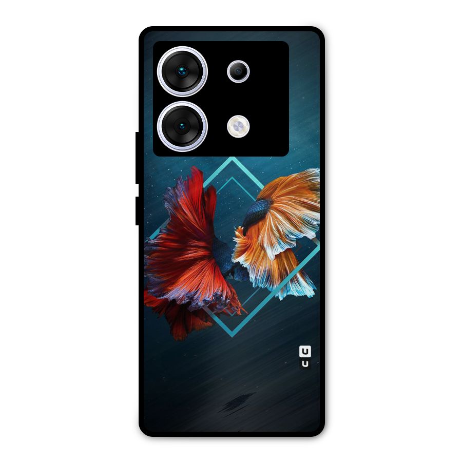 Butterfly Diamond Design Metal Back Case for Infinix Zero 30 5G