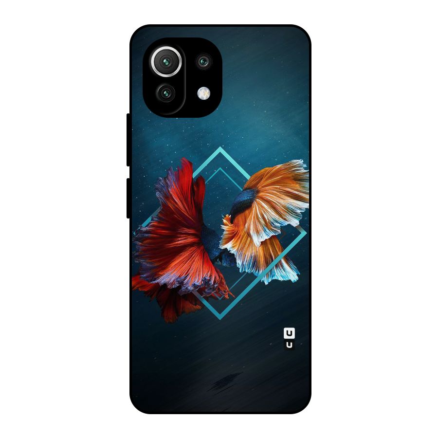 Butterfly Diamond Design Metal Back Case for Mi 11 Lite NE 5G