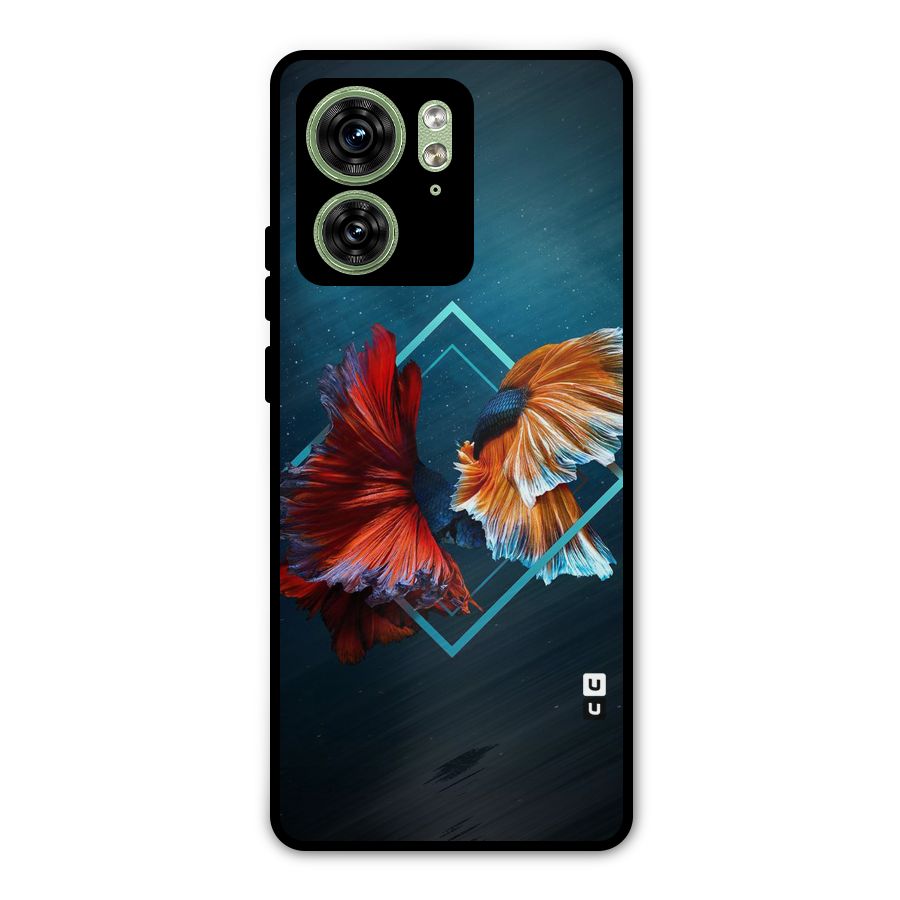 Butterfly Diamond Design Metal Back Case for Motorola Edge 40 5G
