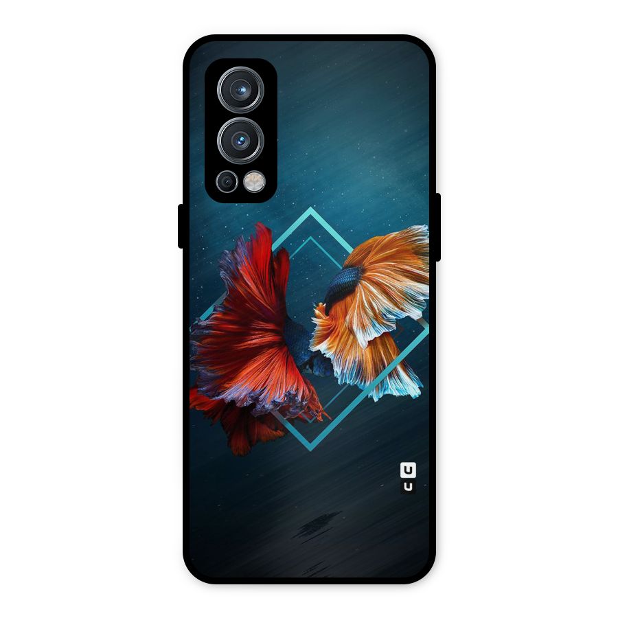 Butterfly Diamond Design Metal Back Case for OnePlus Nord 2 5G