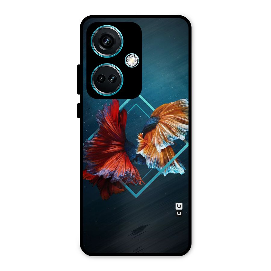 Butterfly Diamond Design Metal Back Case for OnePlus Nord CE 3 5G