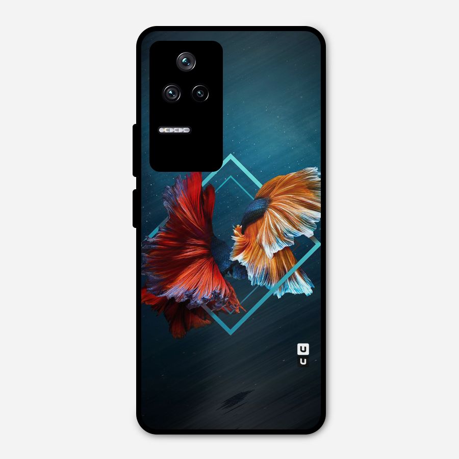 Butterfly Diamond Design Metal Back Case for Poco F4 5G