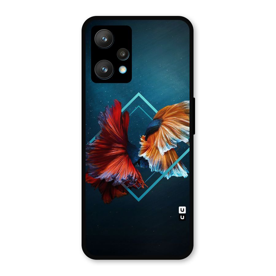 Butterfly Diamond Design Metal Back Case for Realme 9