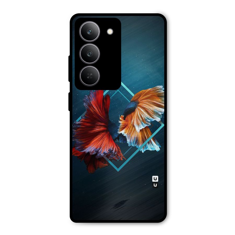 Butterfly Diamond Design Metal Back Case for Realme P3x