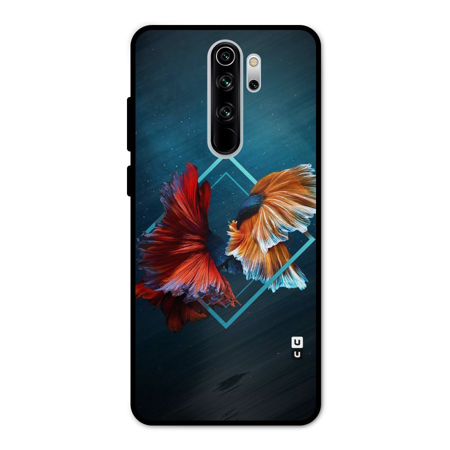 Butterfly Diamond Design Metal Back Case for Redmi Note 8 Pro