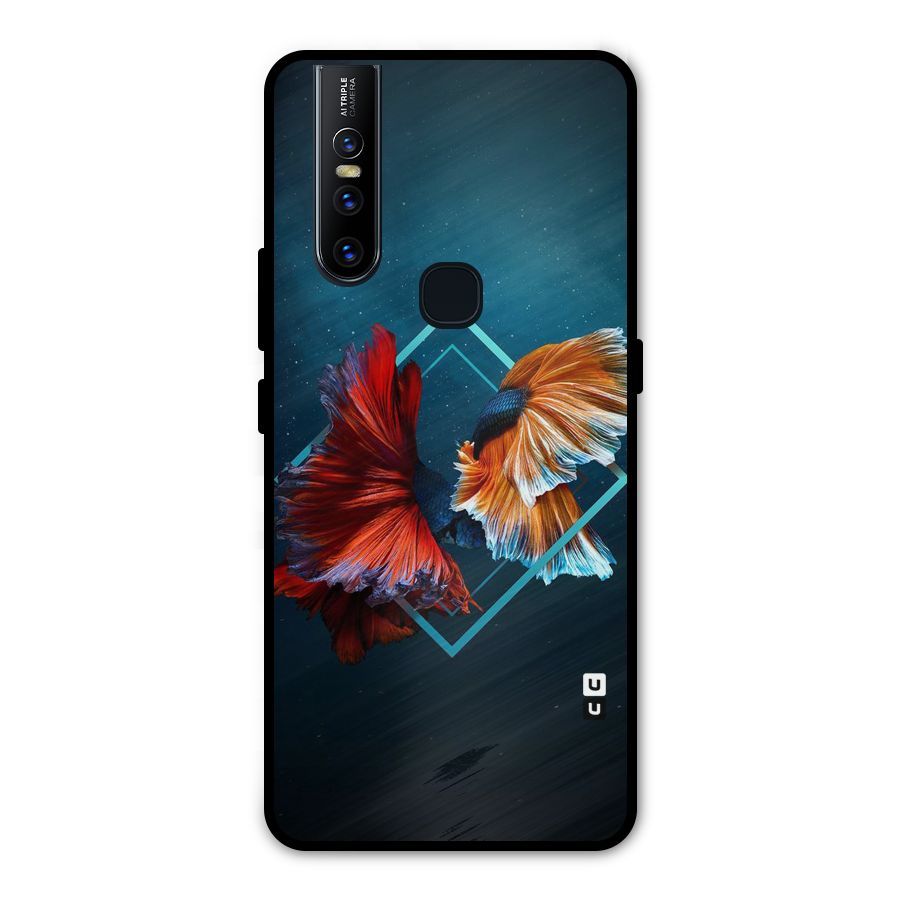 Butterfly Diamond Design Metal Back Case for Vivo V15