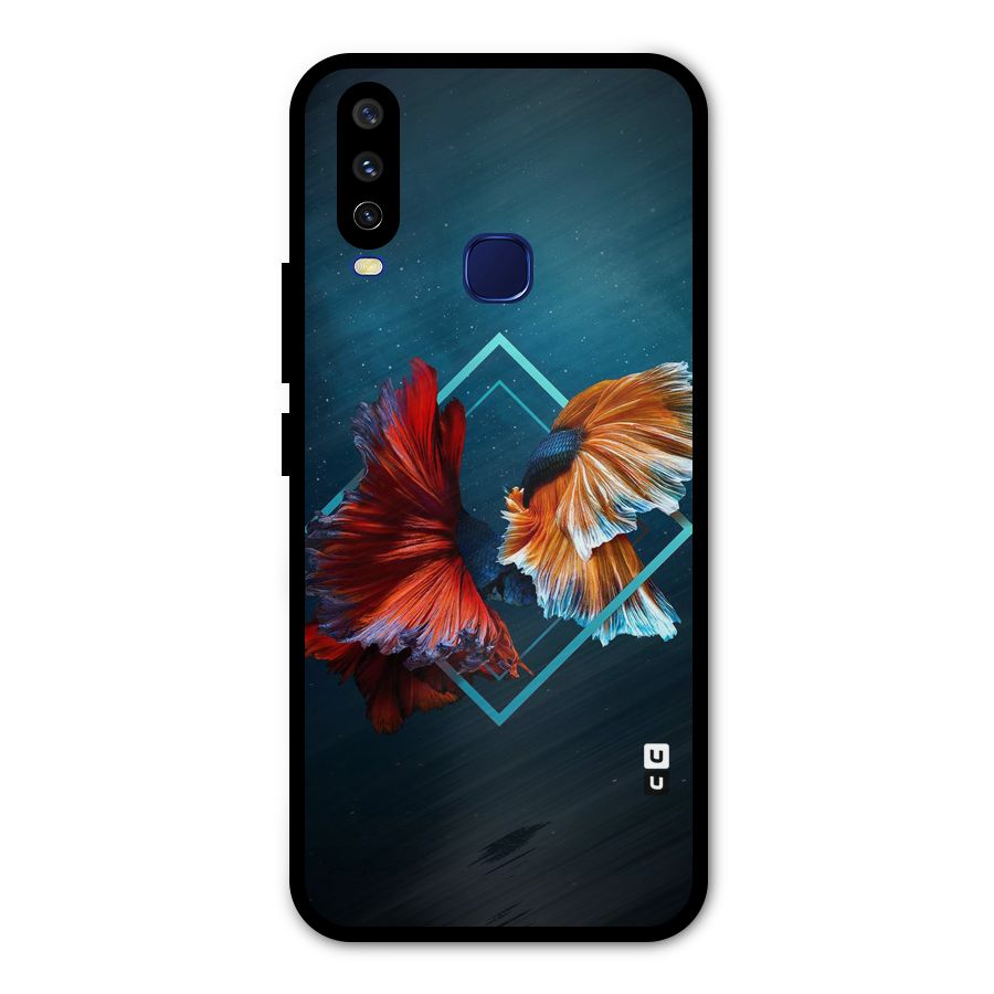 Butterfly Diamond Design Metal Back Case for Vivo V17