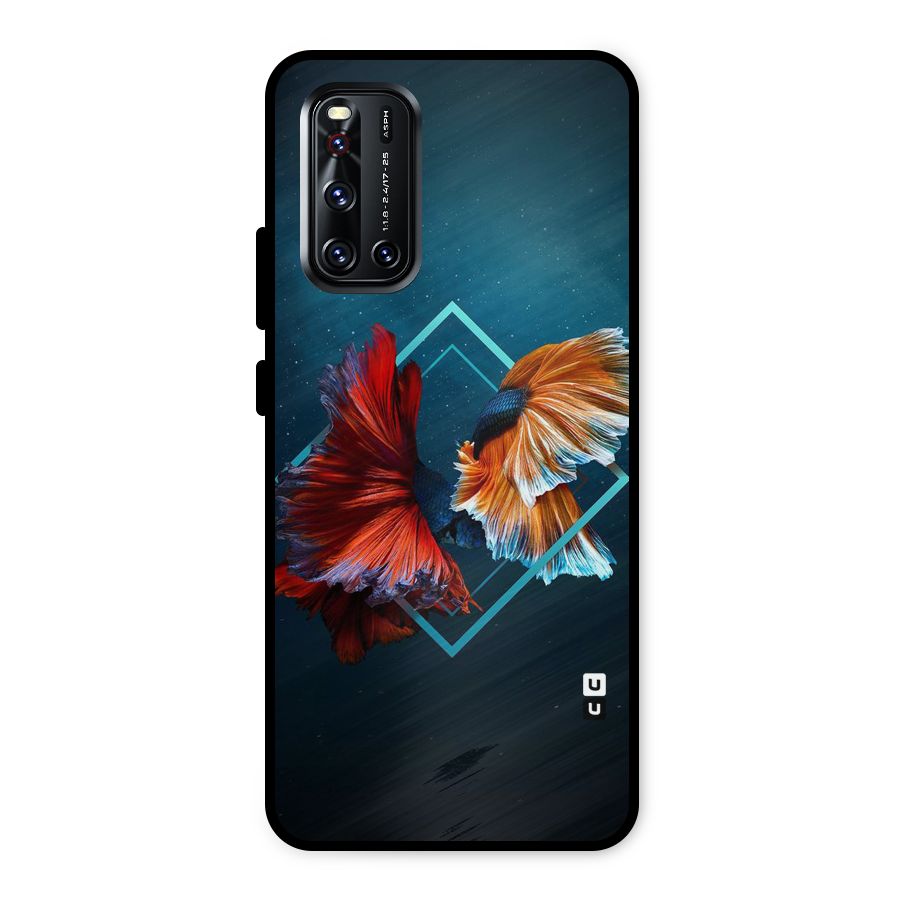 Butterfly Diamond Design Metal Back Case for Vivo V19