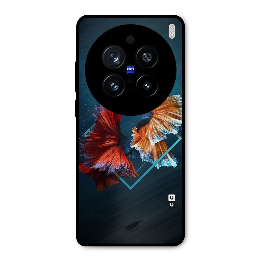 Butterfly Diamond Design Metal Back Case for Vivo X200 Pro