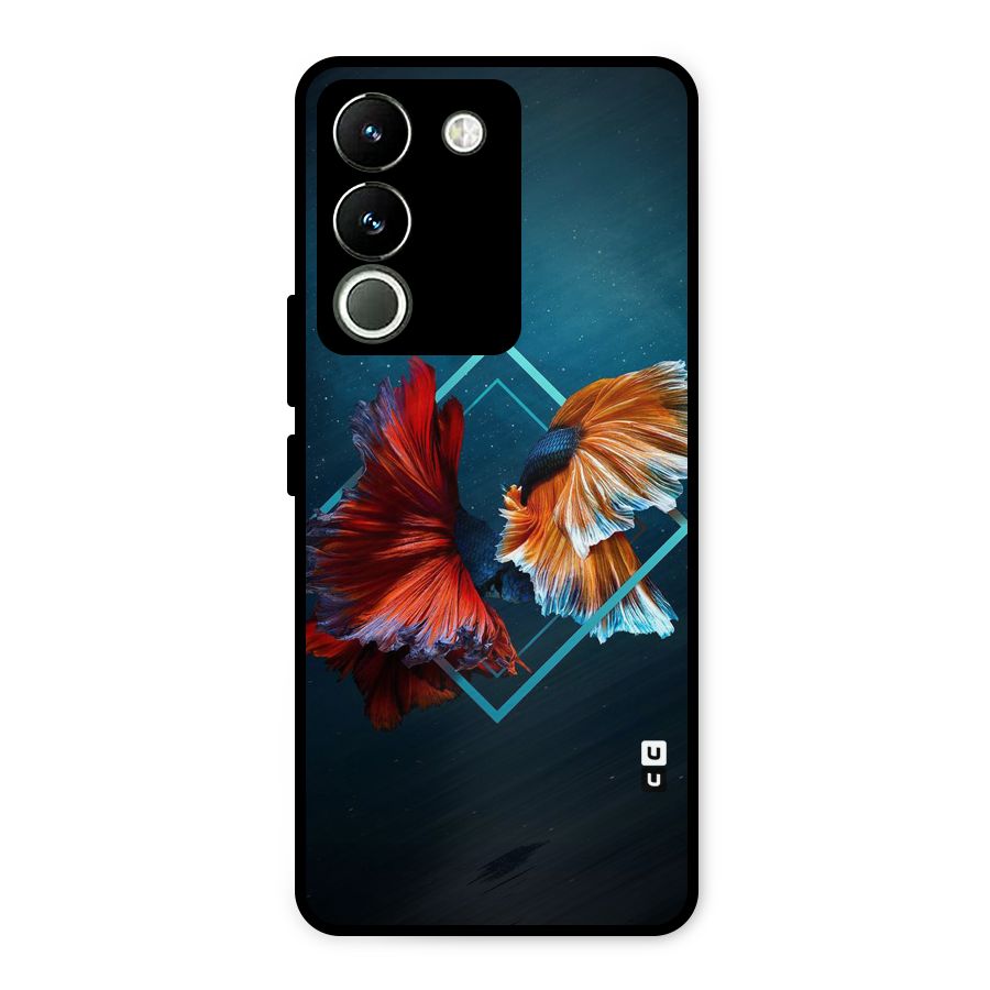 Butterfly Diamond Design Metal Back Case for Vivo Y200