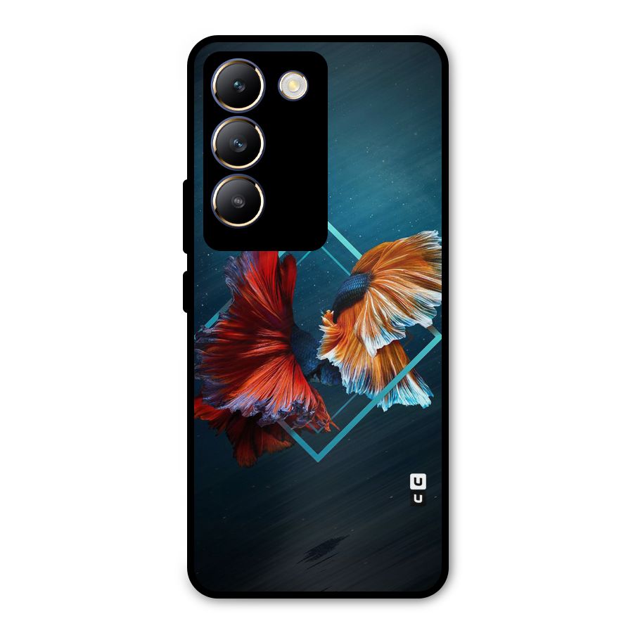 Butterfly Diamond Design Metal Back Case for Vivo Y200e