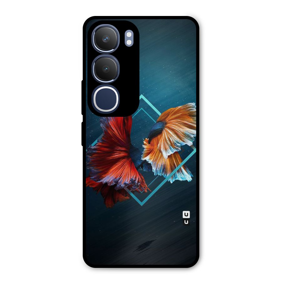 Butterfly Diamond Design Metal Back Case for Vivo Y29