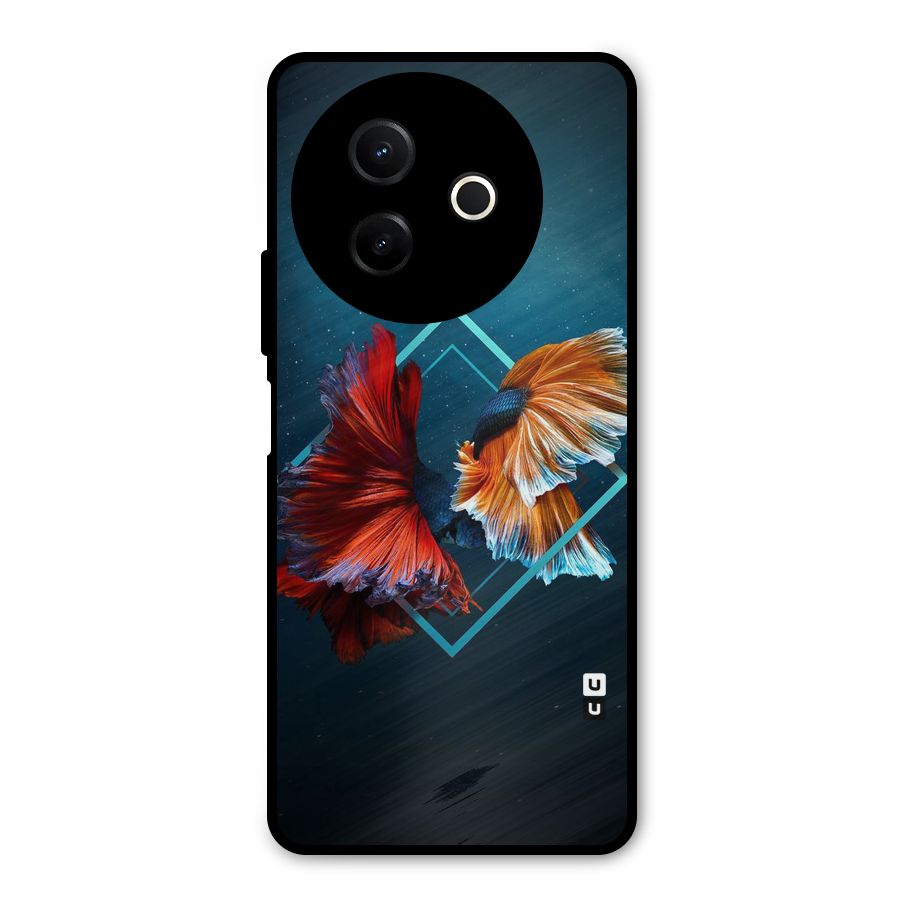 Butterfly Diamond Design Metal Back Case for Vivo Y39