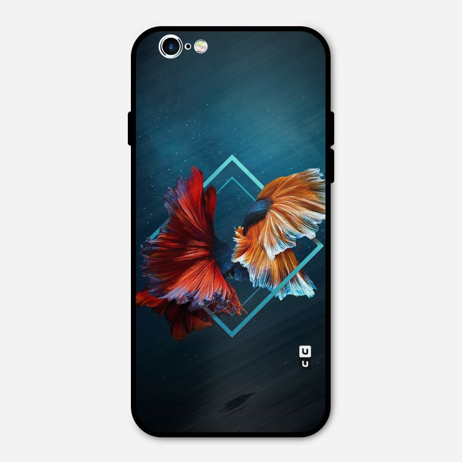 Butterfly Diamond Design Metal Back Case for iPhone 6 6s