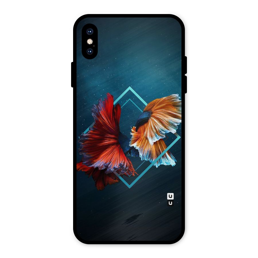 Butterfly Diamond Design Metal Back Case for iPhone XS Max