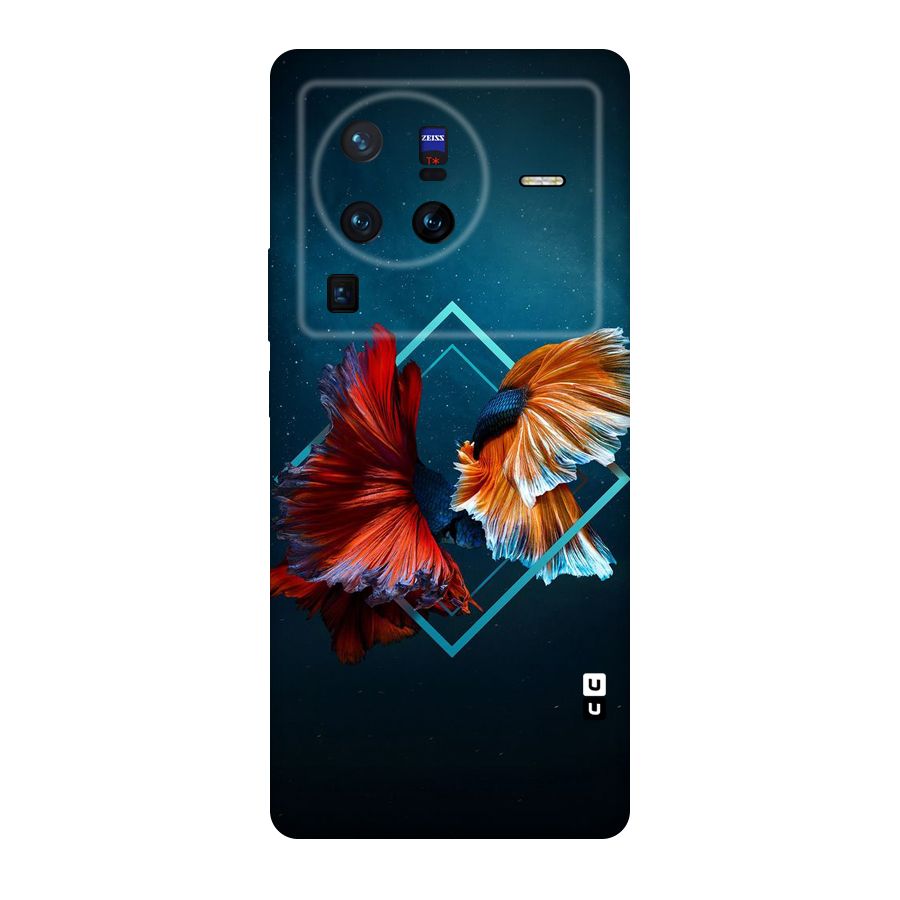 Butterfly Diamond Design Original Polycarbonate Back Case for Vivo X80