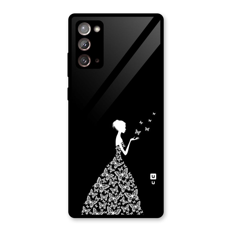 Butterfly Dress Glass Back Case for Galaxy Note 20