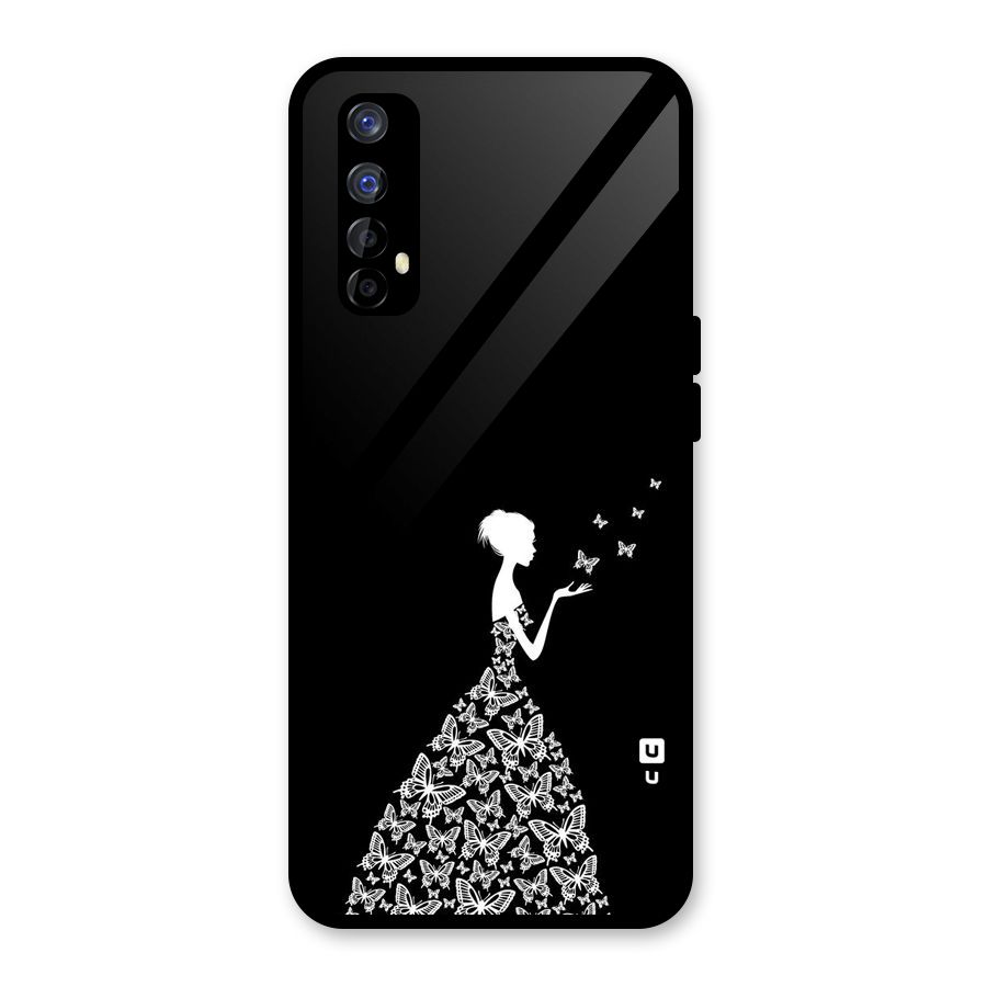 Butterfly Dress Glass Back Case for Realme 7