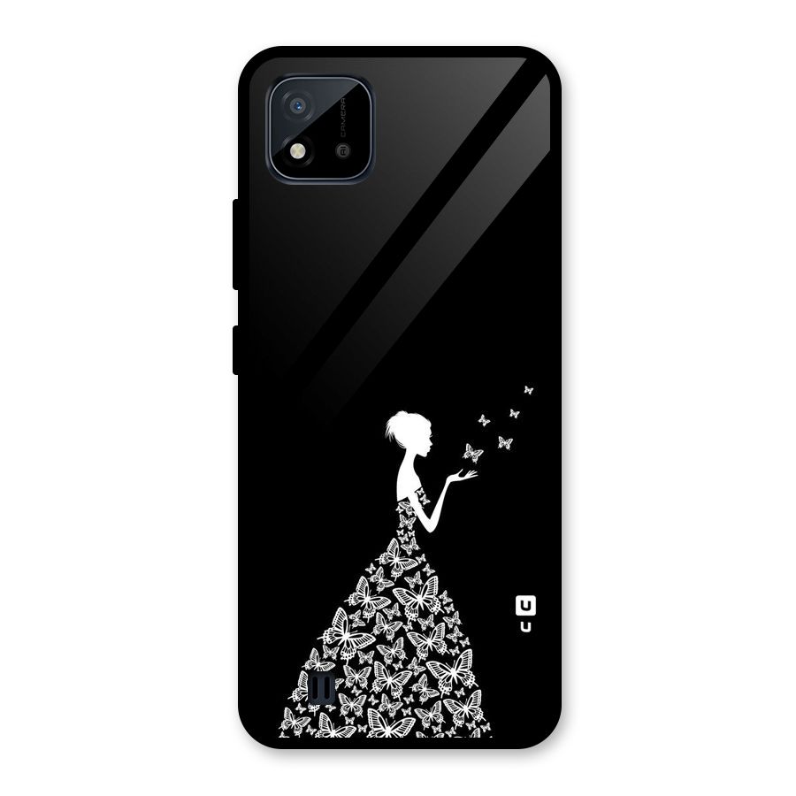 Butterfly Dress Glass Back Case for Realme C11 2021