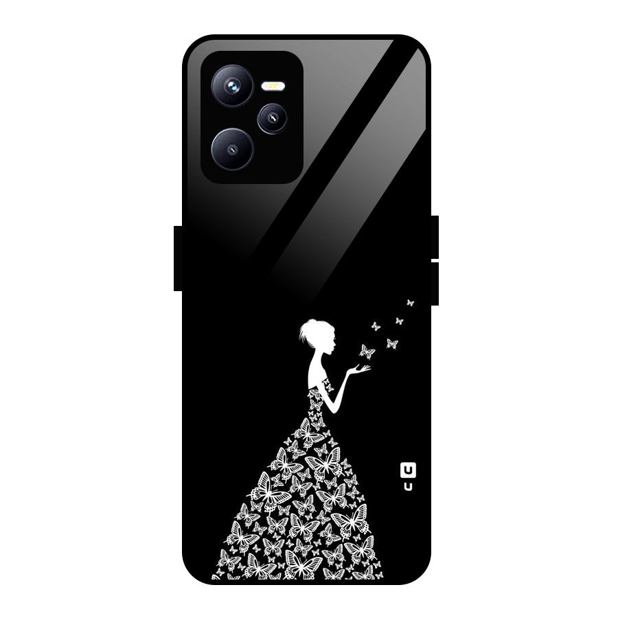 Butterfly Dress Glass Back Case for Realme C35
