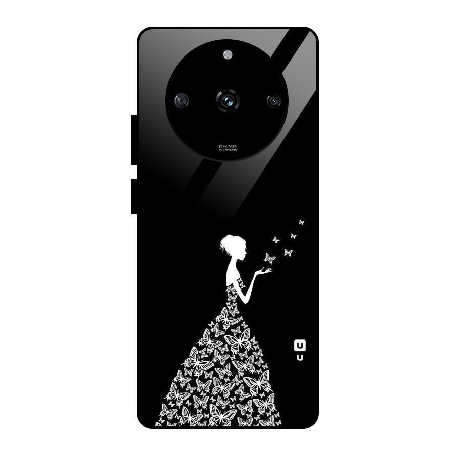 Butterfly Dress Glass Back Case for Realme Narzo 60 5G