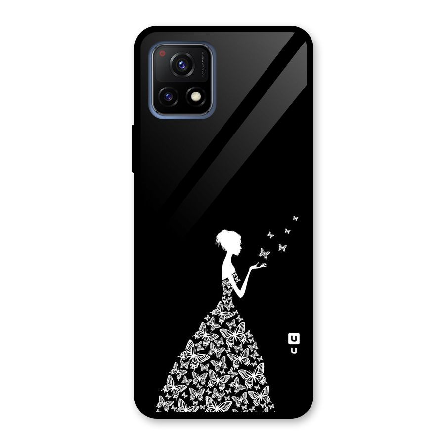 Butterfly Dress Glass Back Case for Vivo Y72 5G
