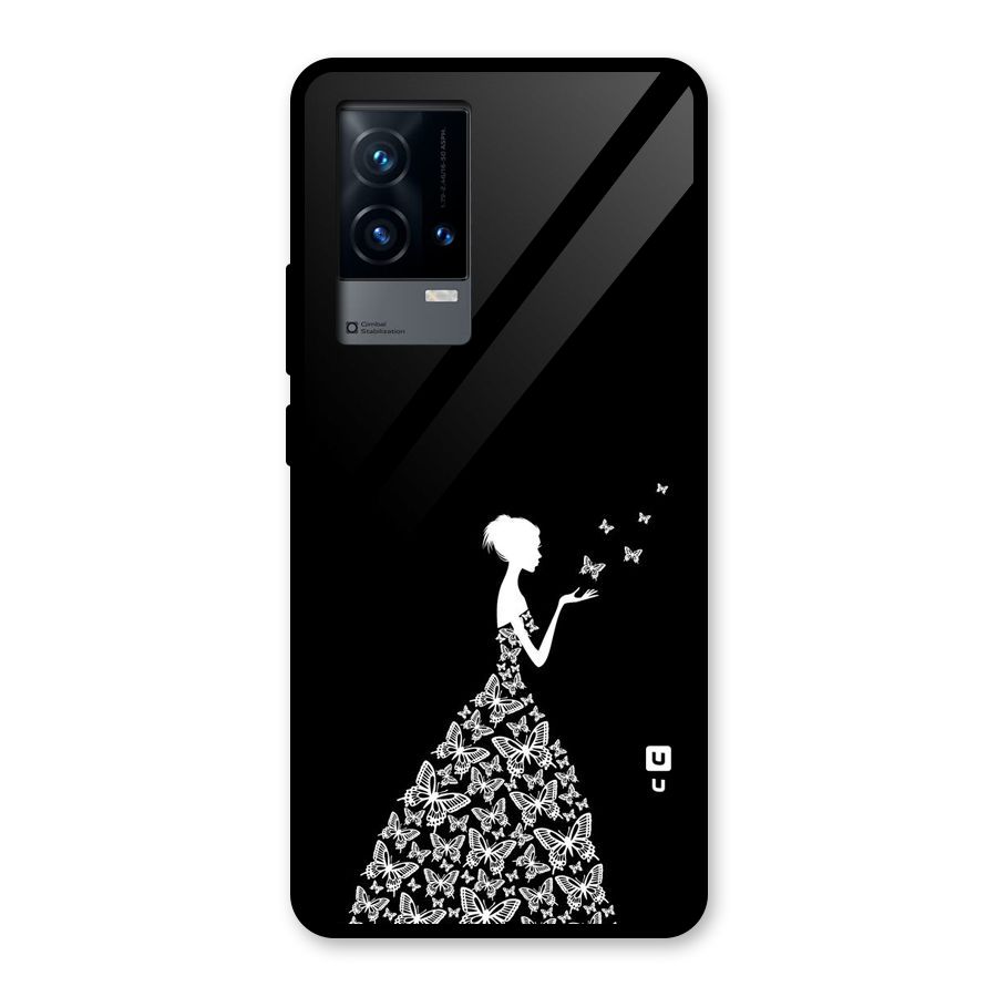 Butterfly Dress Glass Back Case for iQOO 9 5G