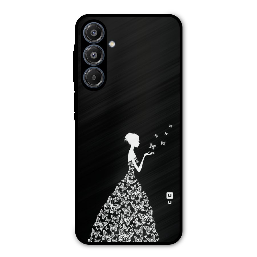 Butterfly Dress Metal Back Case for Galaxy A16 5G