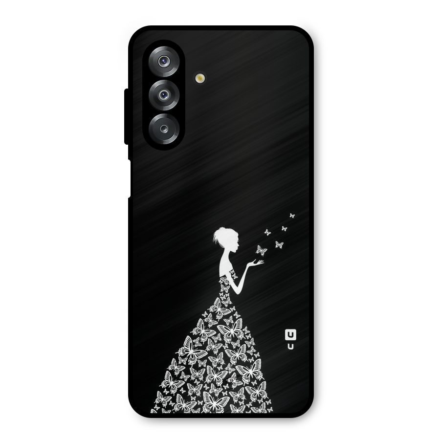 Butterfly Dress Metal Back Case for Galaxy A26