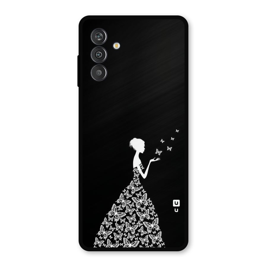 Butterfly Dress Metal Back Case for Galaxy F13