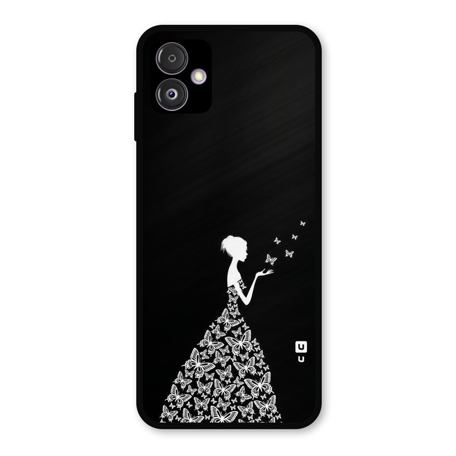 Butterfly Dress Metal Back Case for Galaxy F14