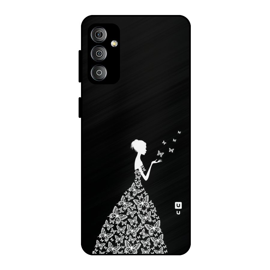 Butterfly Dress Metal Back Case for Galaxy F23