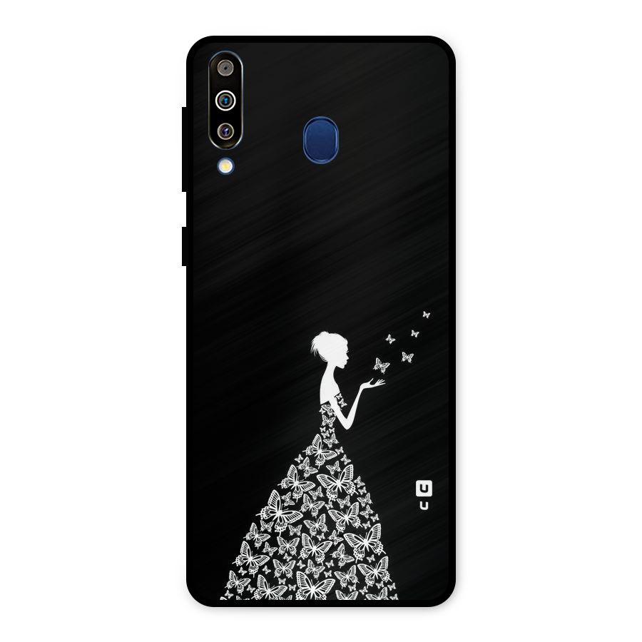 Butterfly Dress Metal Back Case for Galaxy M30