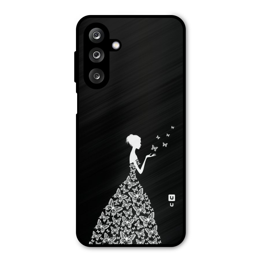 Butterfly Dress Metal Back Case for Galaxy M36