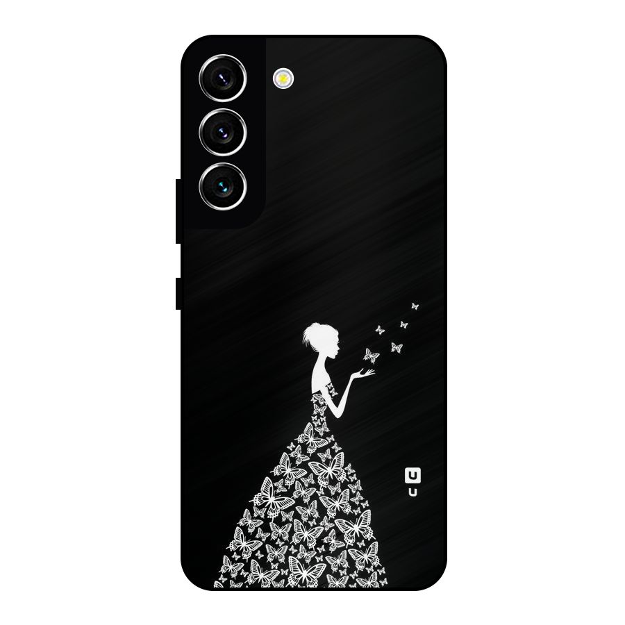 Butterfly Dress Metal Back Case for Galaxy S22 5G