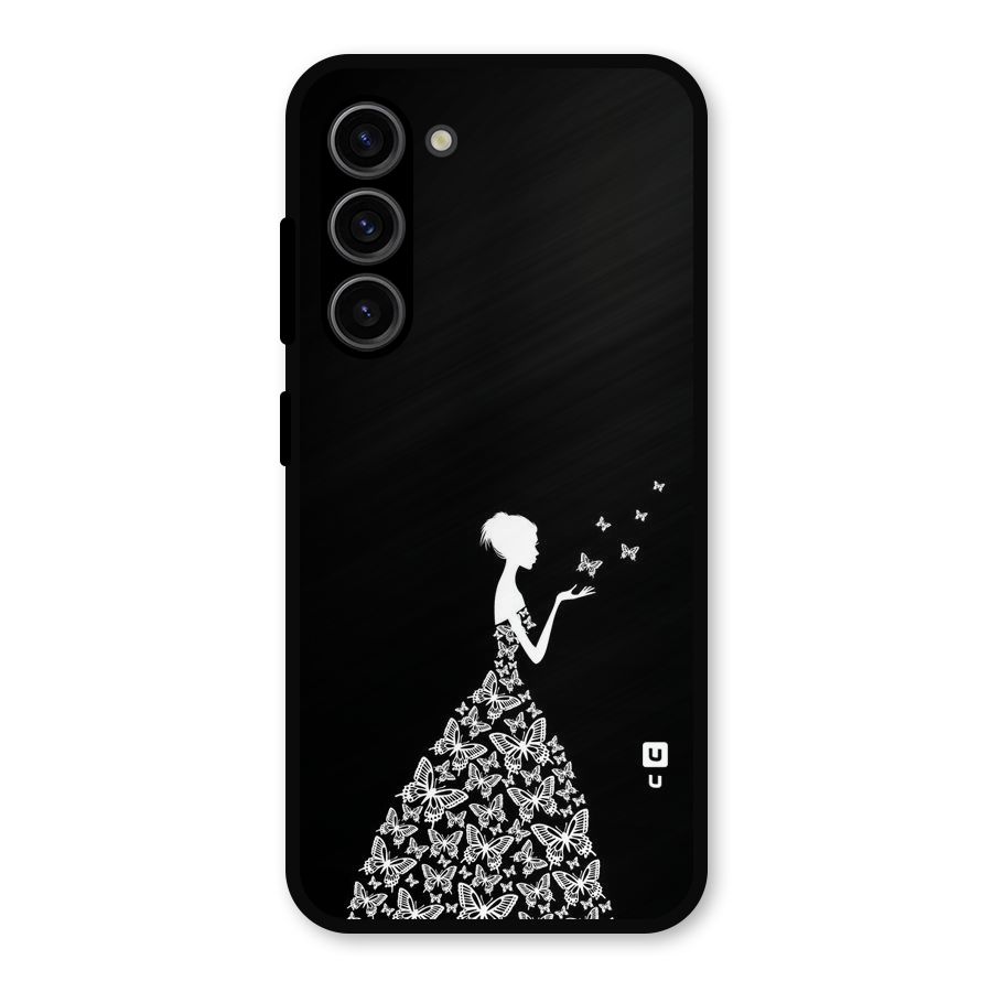 Butterfly Dress Metal Back Case for Galaxy S23