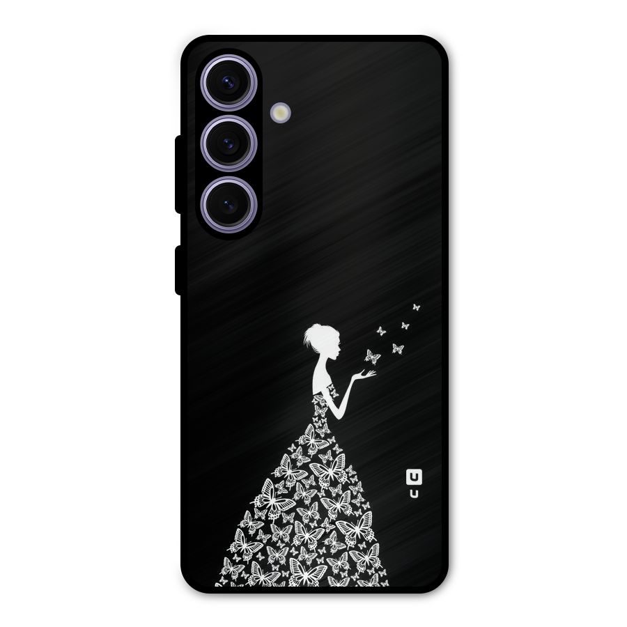 Butterfly Dress Metal Back Case for Galaxy S24