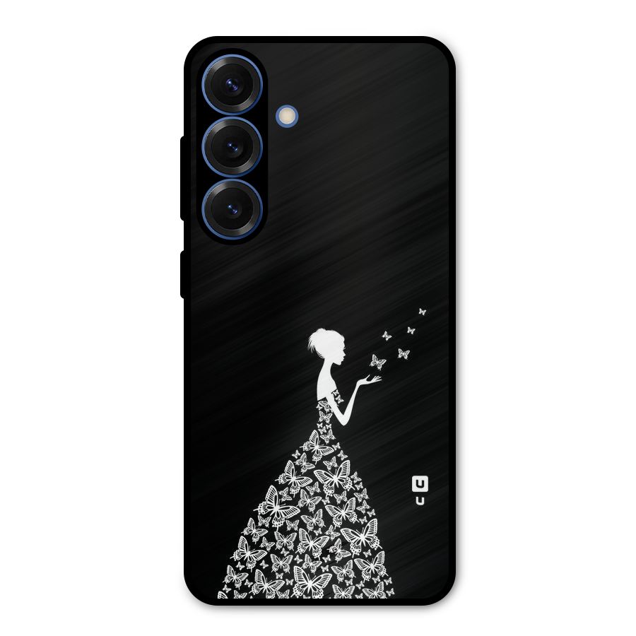 Butterfly Dress Metal Back Case for Galaxy S25