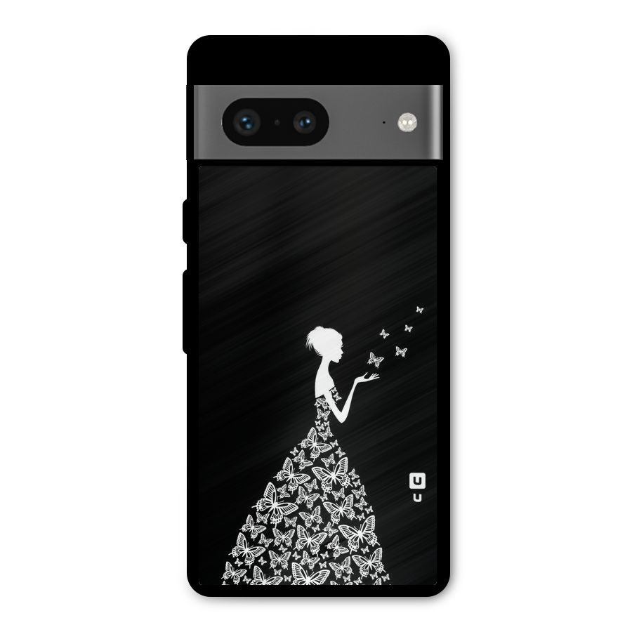 Butterfly Dress Metal Back Case for Google Pixel 7