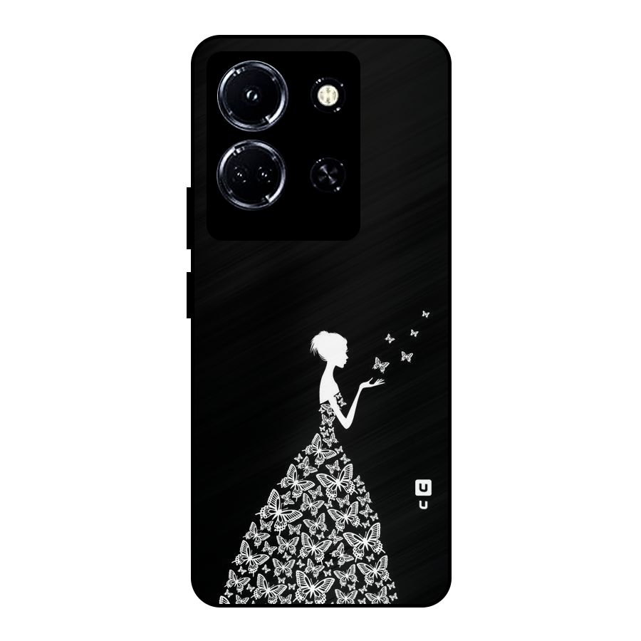 Butterfly Dress Metal Back Case for Infinix Note 30 5G