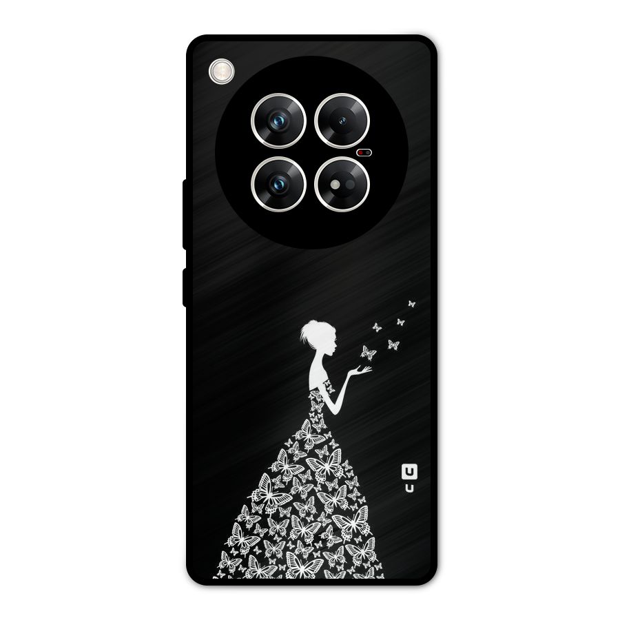 Butterfly Dress Metal Back Case for Infinix Zero 40 5G