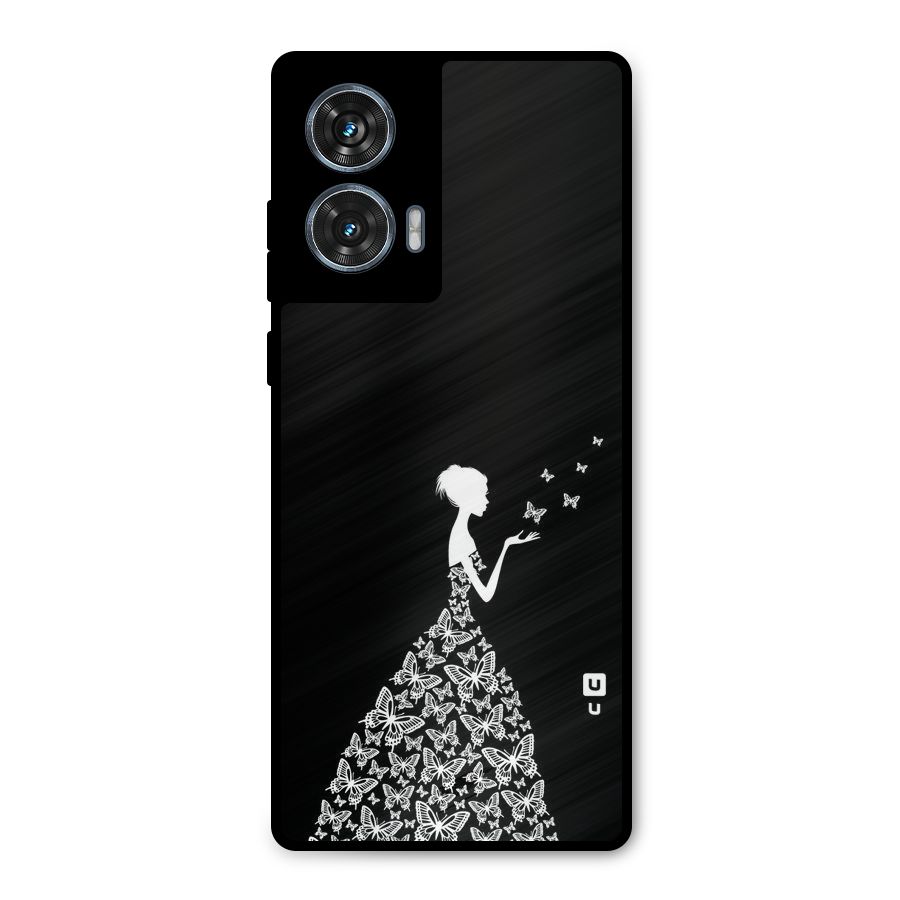 Butterfly Dress Metal Back Case for Motorola G96