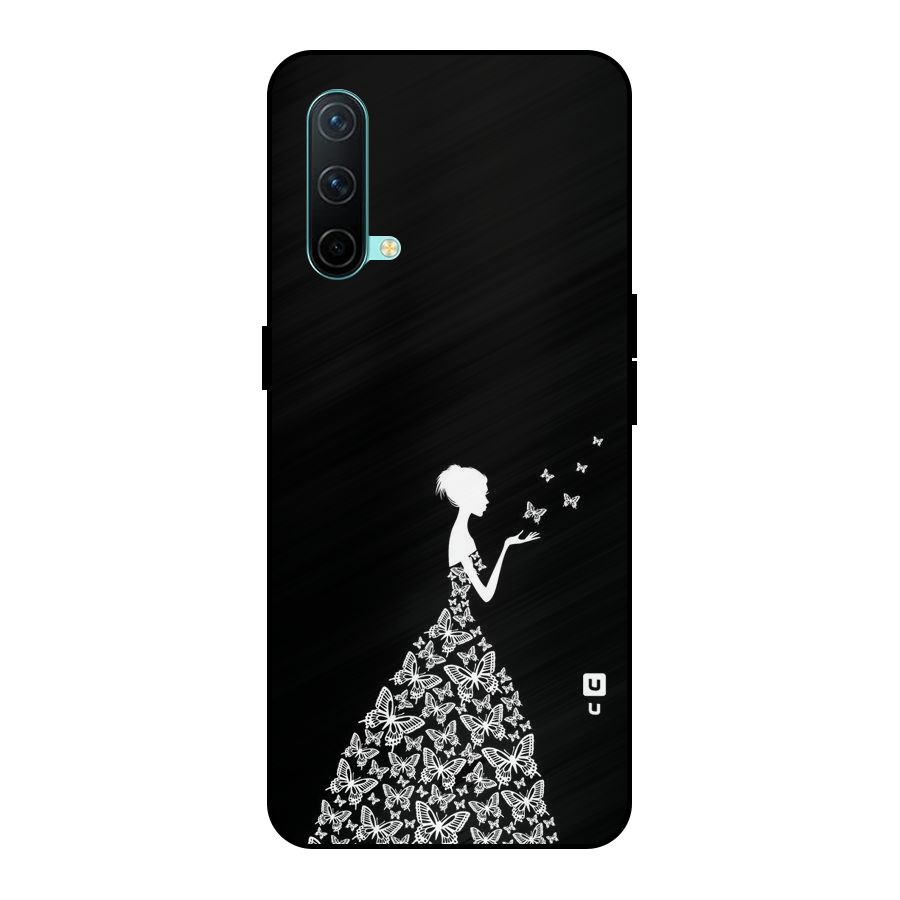Butterfly Dress Metal Back Case for OnePlus Nord CE 5G