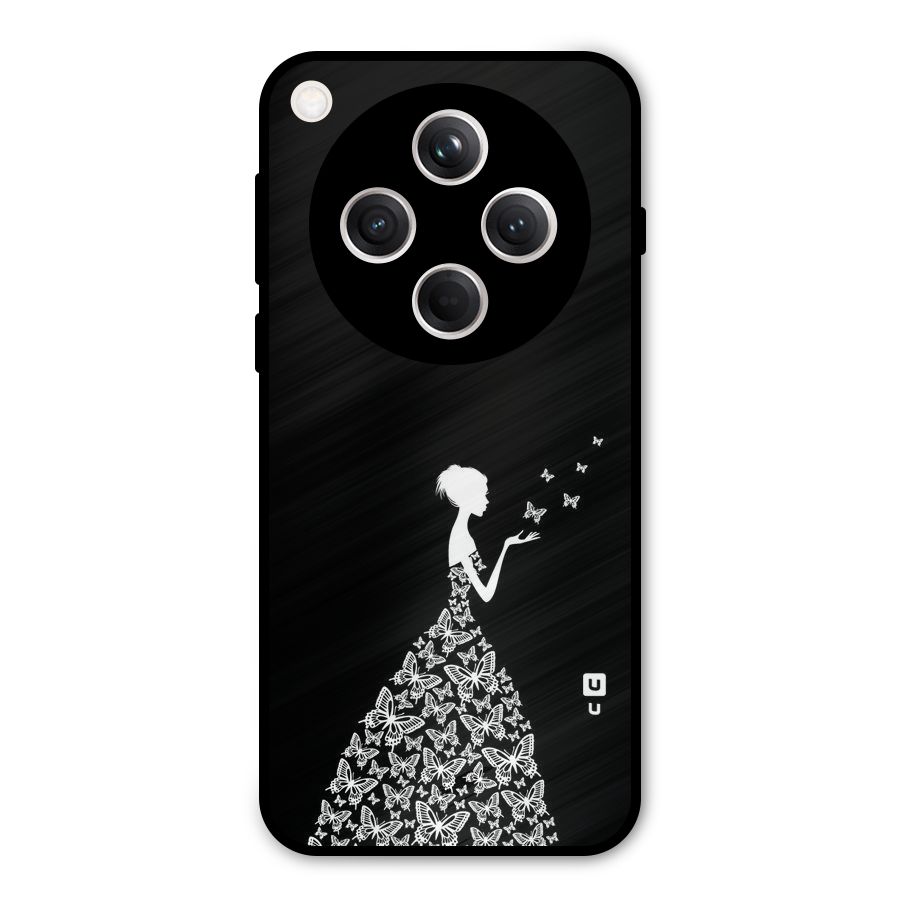 Butterfly Dress Metal Back Case for Oppo Find X8