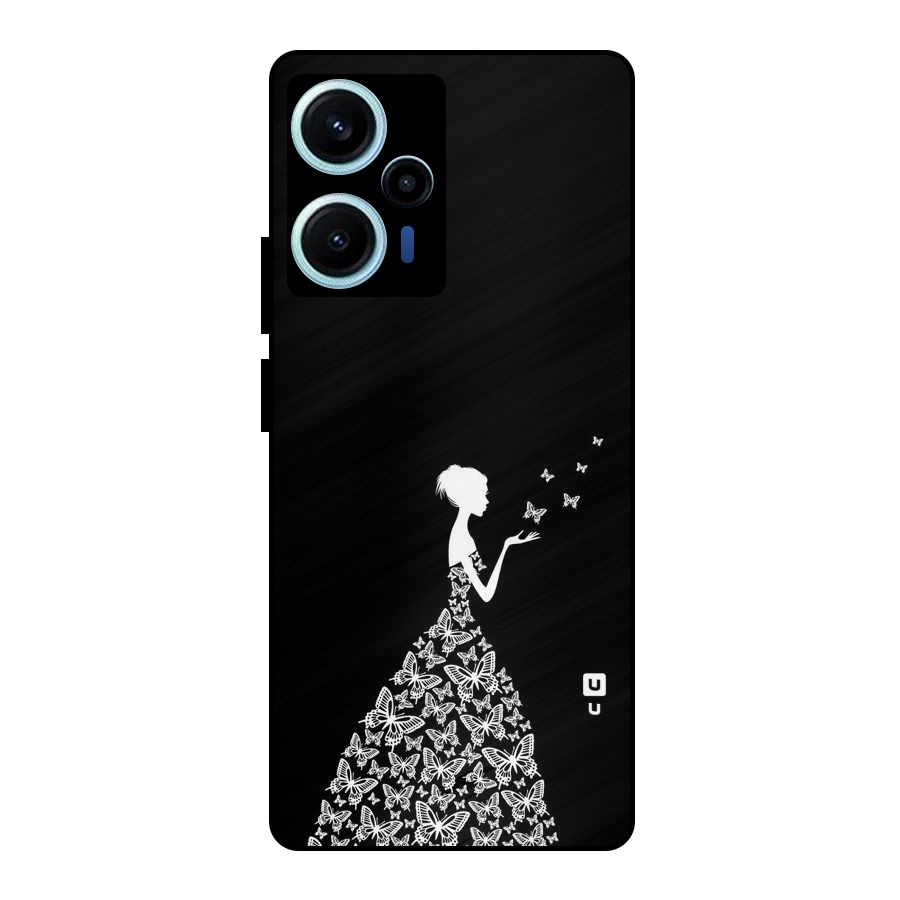 Butterfly Dress Metal Back Case for Poco F5