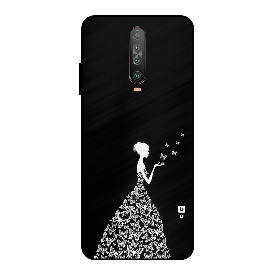 Butterfly Dress Metal Back Case for Poco X2