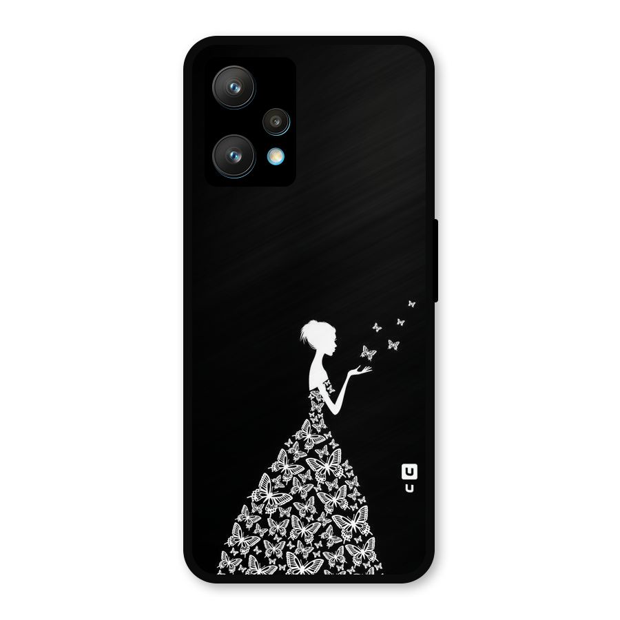 Butterfly Dress Metal Back Case for Realme 9 Pro Plus 5G